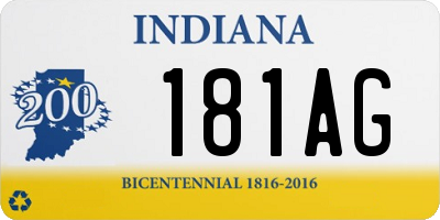IN license plate 181AG