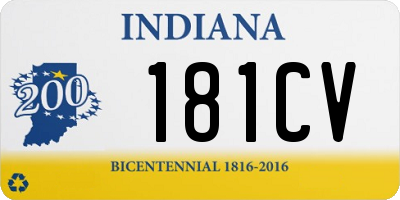 IN license plate 181CV