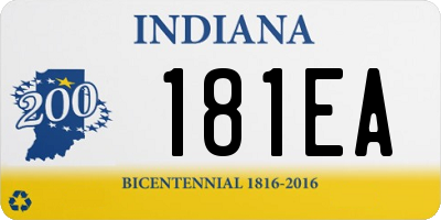 IN license plate 181EA