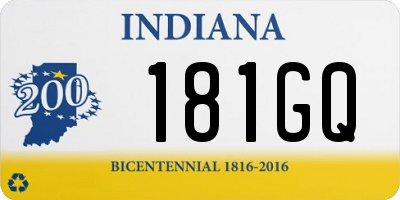 IN license plate 181GQ