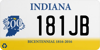 IN license plate 181JB