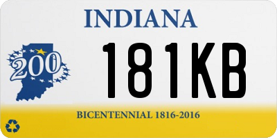 IN license plate 181KB