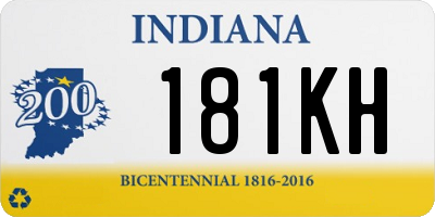 IN license plate 181KH