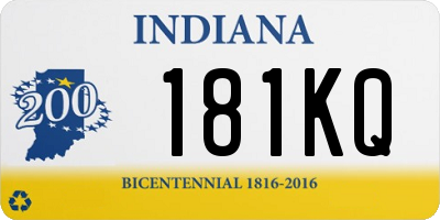 IN license plate 181KQ