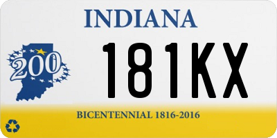 IN license plate 181KX