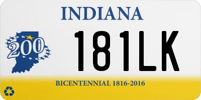 IN license plate 181LK