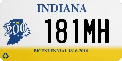 IN license plate 181MH