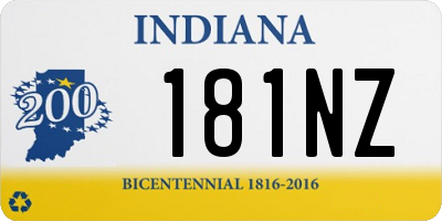 IN license plate 181NZ