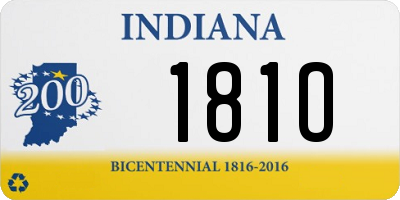 IN license plate 181O