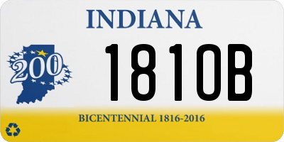 IN license plate 181OB