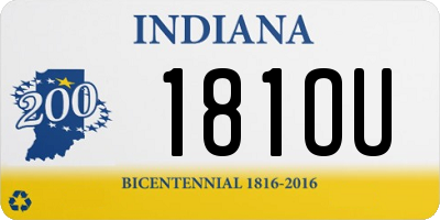 IN license plate 181OU