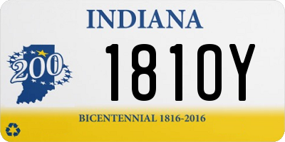 IN license plate 181OY