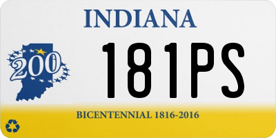IN license plate 181PS