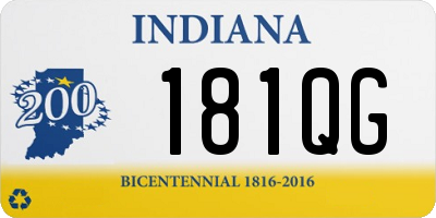 IN license plate 181QG