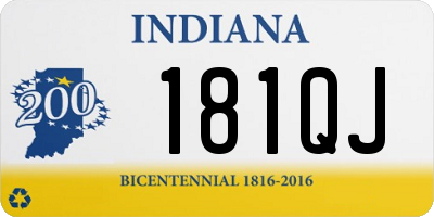 IN license plate 181QJ