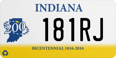 IN license plate 181RJ