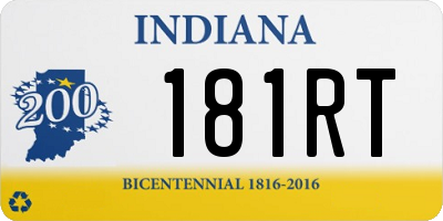 IN license plate 181RT