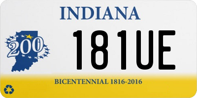 IN license plate 181UE
