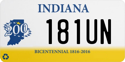 IN license plate 181UN