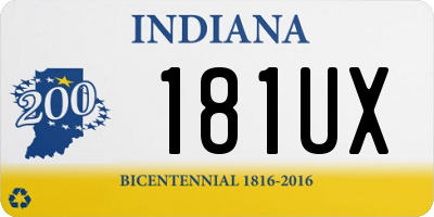 IN license plate 181UX