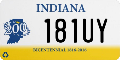 IN license plate 181UY