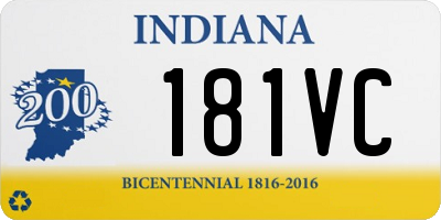 IN license plate 181VC