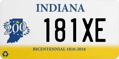 IN license plate 181XE