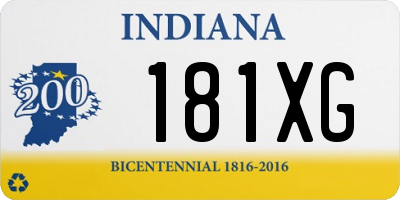 IN license plate 181XG