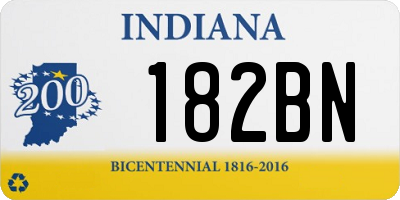 IN license plate 182BN