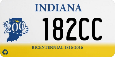 IN license plate 182CC