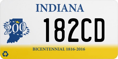 IN license plate 182CD