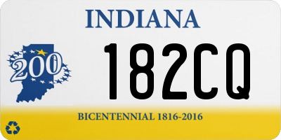 IN license plate 182CQ