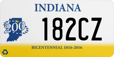 IN license plate 182CZ