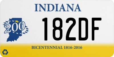 IN license plate 182DF