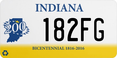 IN license plate 182FG