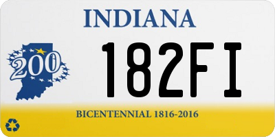 IN license plate 182FI