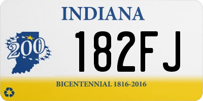 IN license plate 182FJ