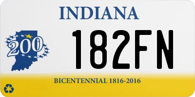 IN license plate 182FN