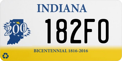 IN license plate 182FO