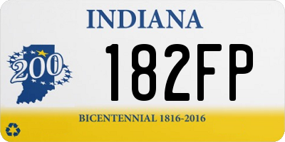 IN license plate 182FP