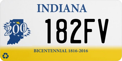 IN license plate 182FV