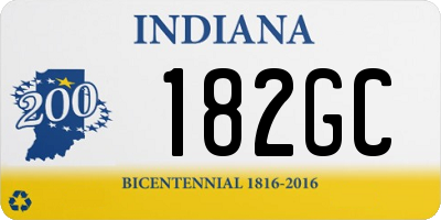 IN license plate 182GC