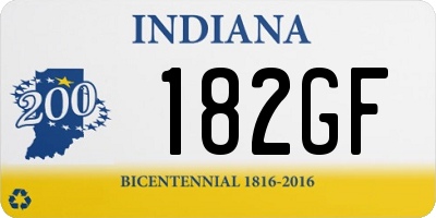 IN license plate 182GF