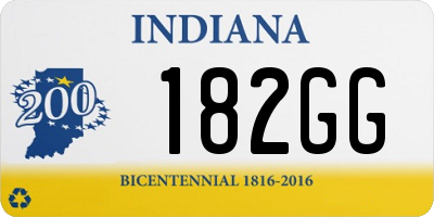 IN license plate 182GG