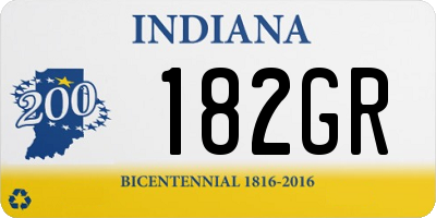 IN license plate 182GR