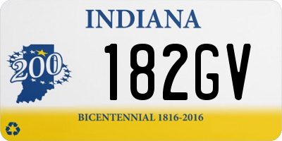 IN license plate 182GV