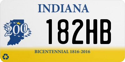 IN license plate 182HB