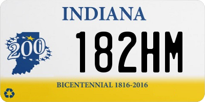 IN license plate 182HM