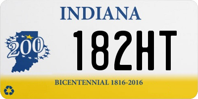 IN license plate 182HT