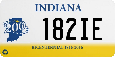 IN license plate 182IE